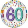 Ballon aluminium Joyeux anniversaire 60 40 cm