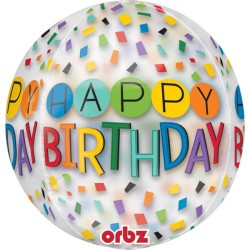 Ballon aluminium Joyeux anniversaire 40 cm