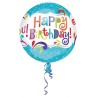 Ballon aluminium Joyeux anniversaire 40 cm