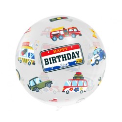 Happy Birthday Happy Birthday Vehicles, Vehicle Foil Balloon 46 cm