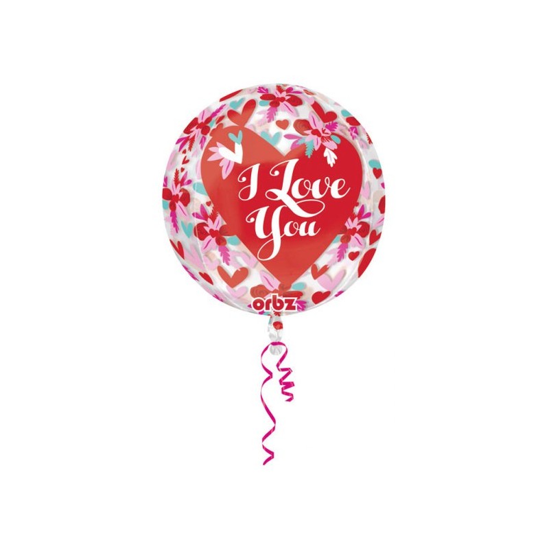 Love I love You, I Love You Foil Balloon 40 cm