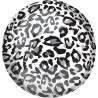 Ballon aluminium imprimé léopard animaux 40 cm