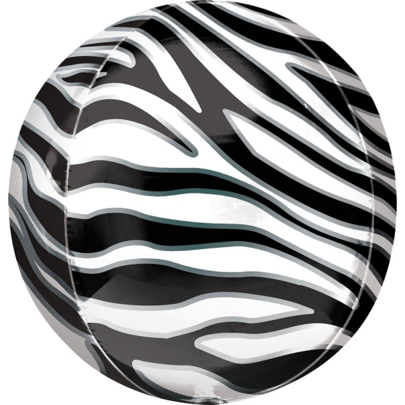 Animals Zebra Patterned Foil Balloon 40 cm