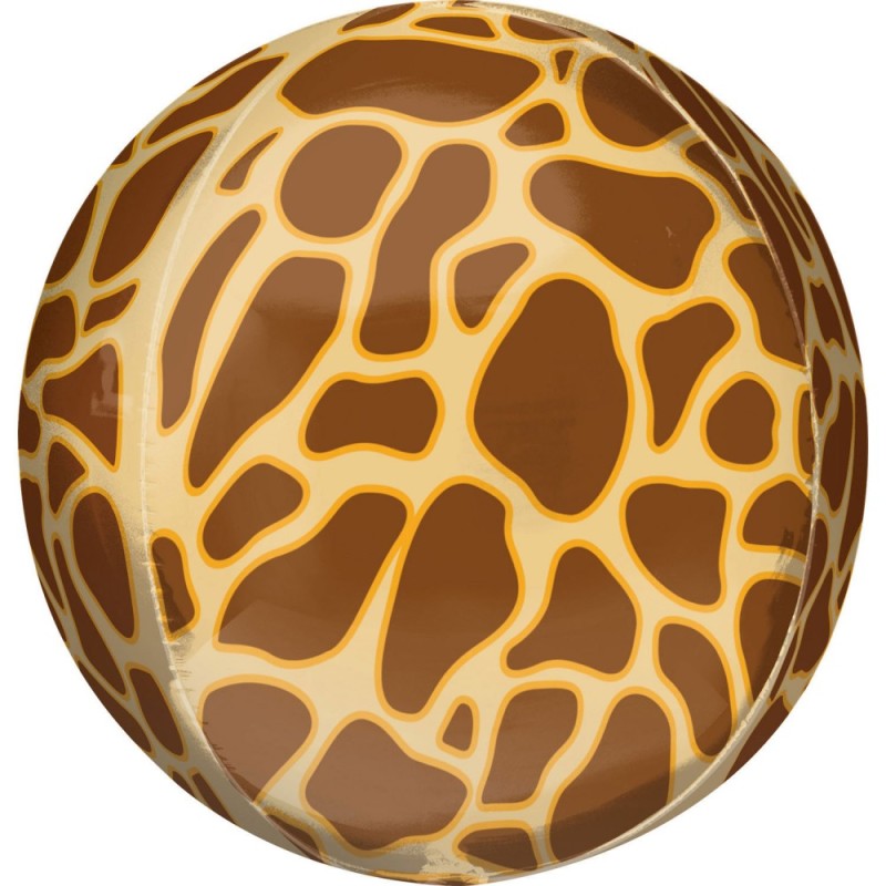 Ballon aluminium motif girafe animaux 40 cm