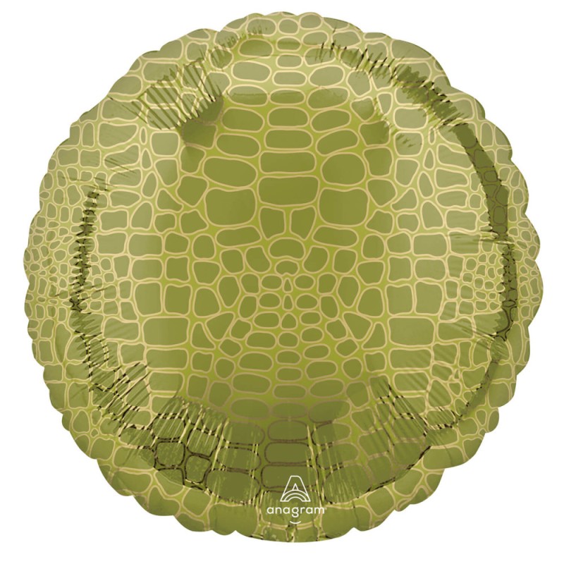 Ballon aluminium motif alligator animaux 43 cm