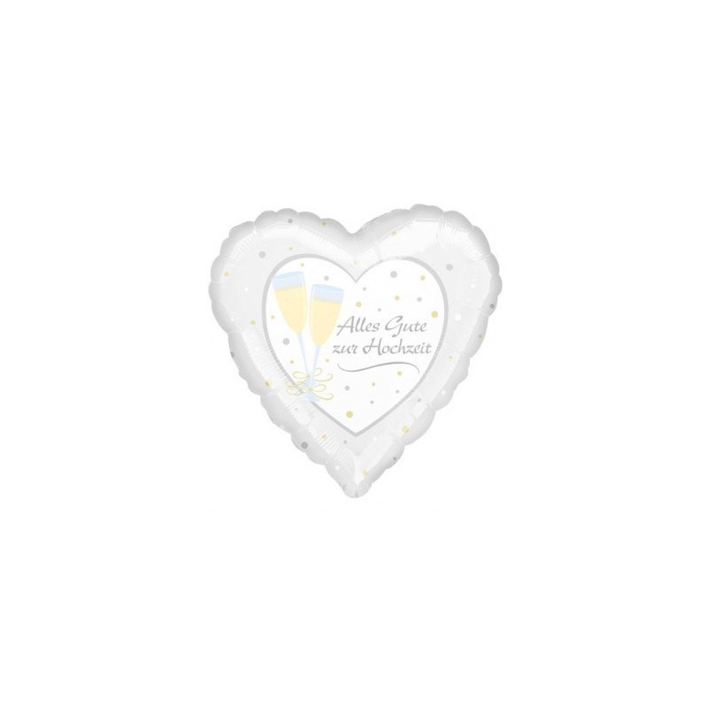 Wedding Alles Gute zur Hochzeit foil balloon 43 cm