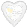 Ballon aluminium « Happy Wedding » 43 cm