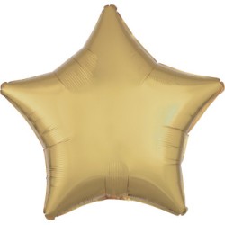 Colour White Gold Gold Star Foil Balloon 43 cm