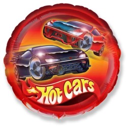 Ballon aluminium Hot Cars 46 cm (WP)