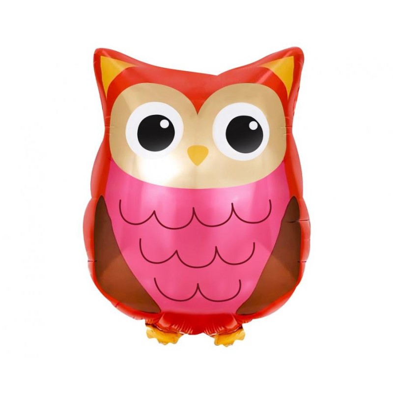 Ballon aluminium animaux hibou 40 cm