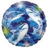 Shark Blue foil balloon 43 cm