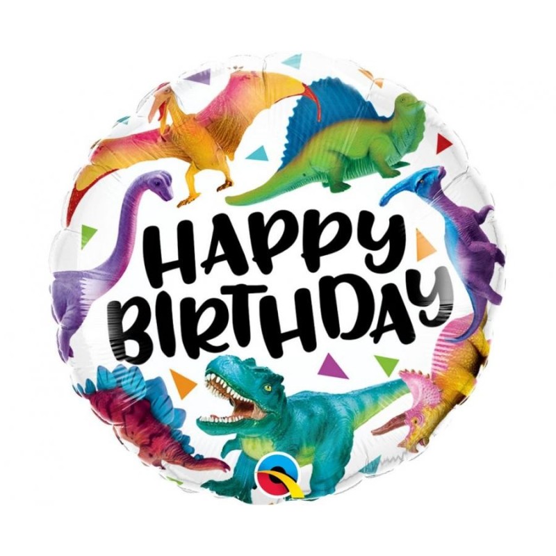 Happy Birthday Dinosaurs Dinosaur Happy Birthday foil balloon 46 cm