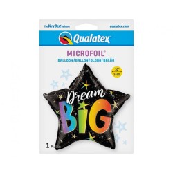 Star Dream Big Rainbow, foil balloon 46 cm