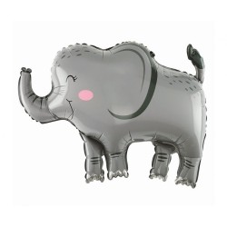 Ballon aluminium gris éléphant 68 cm