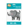 Elephant Grey foil balloon 68 cm