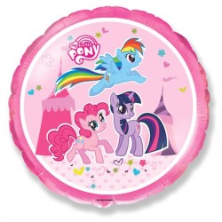 Ballon aluminium Château de Mon Petit Poney 46 cm (WP)