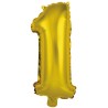 Number Gold, Number 1 Foil Balloon 41 cm