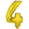 Number Gold, Gold number 4 foil balloon 45 cm