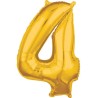 Number Gold, Gold number 4 foil balloon 66*45 cm