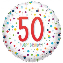 Happy Birthday Happy Birthday 50 Foil Balloon 43 cm