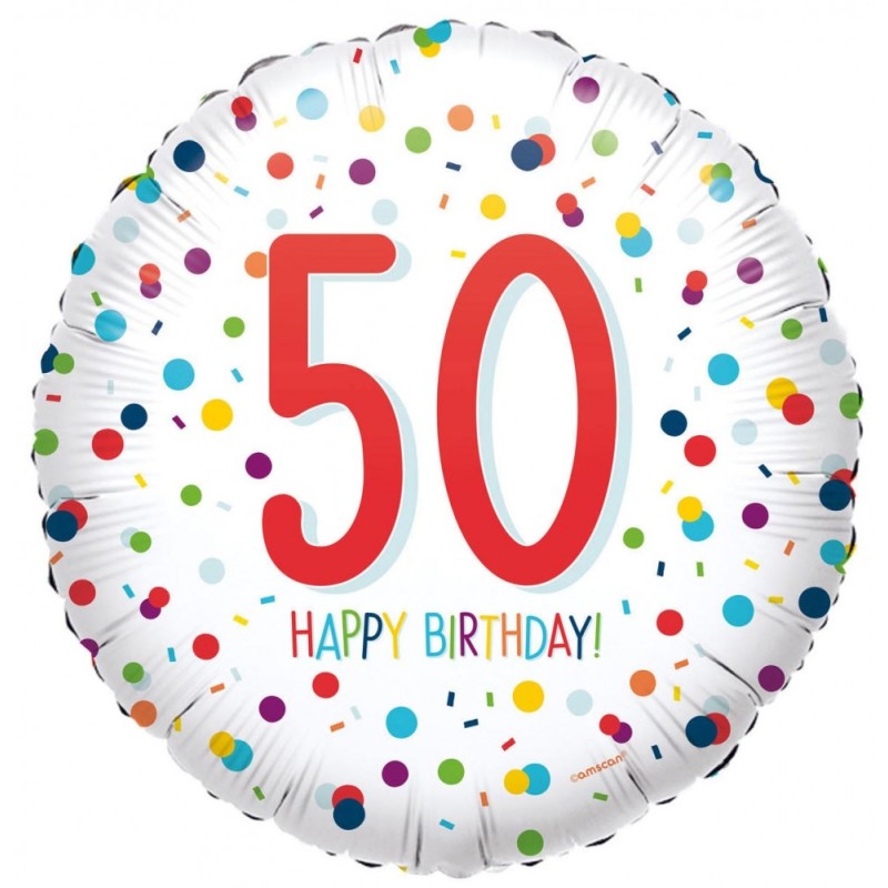 Happy Birthday Happy Birthday 50 foil balloon 43 cm