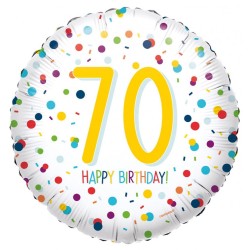 Ballon aluminium Joyeux anniversaire 70 43 cm