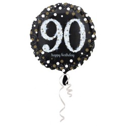 Happy Birthday Happy Birthday 90 Gold foil balloon 45 cm