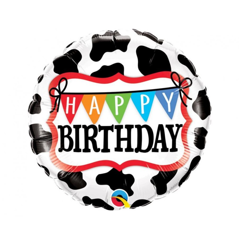 Happy Birthday Happy Birthday Cow, Foil Balloon 46 cm