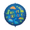 Ballon aluminium Joyeux anniversaire Dino 46 cm