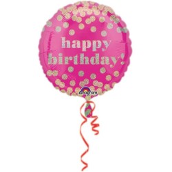 Ballon aluminium Joyeux anniversaire 43 cm