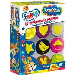 Peinture pour les doigts BAMBINO 12 couleurs