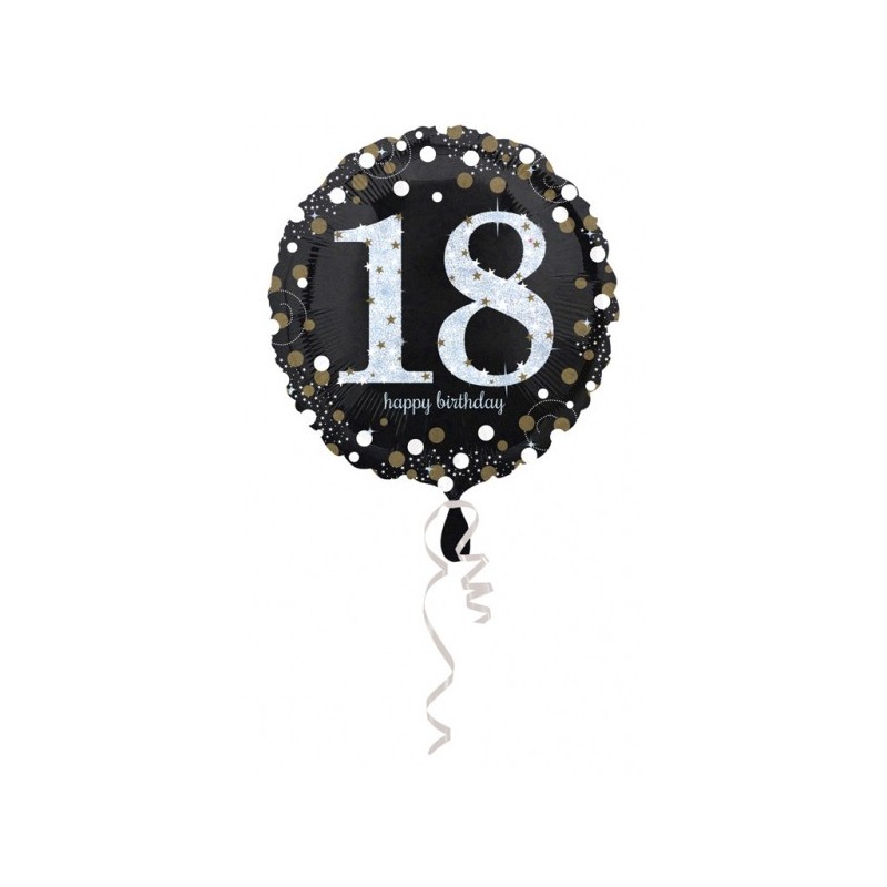 Ballon aluminium Happy Birthday 18 43 cm