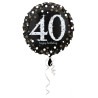 Happy Birthday Gold Happy Birthday 40 foil balloon 43 cm