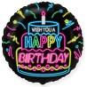 Happy Birthday Neon Happy Birthday foil balloon 46 cm (WP)