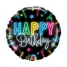 Happy Birthday Happy Birthday Neon Glow foil balloon 46 cm