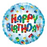 Happy Birthday Happy Birthday Pads foil balloon 46 cm