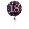 Happy Birthday Pink Happy Birthday 18 foil balloon 43 cm