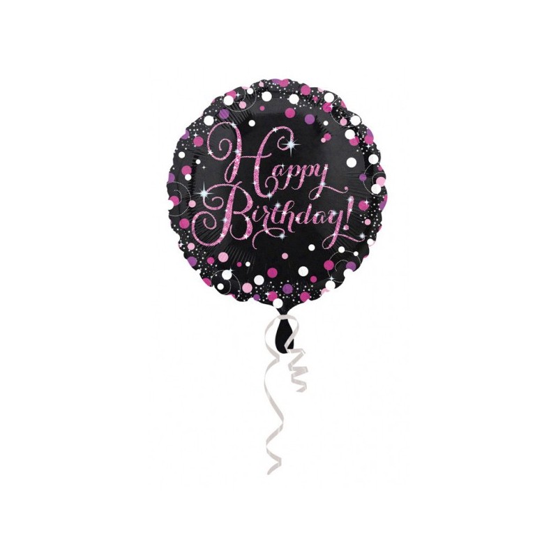 Happy Birthday Happy Birthday Pink foil balloon 43 cm