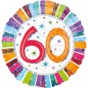 Happy Birthday Radiant Happy Birthday 60 foil balloon 45 cm