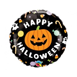 Ballon aluminium Happy Candies d'Halloween 46 cm