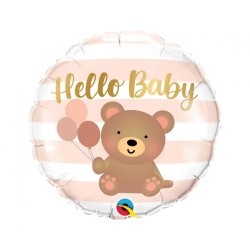 Ballon aluminium Baby Hello Bear 46 cm