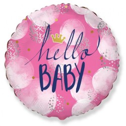 Baby Hello Girl foil balloon 48 cm