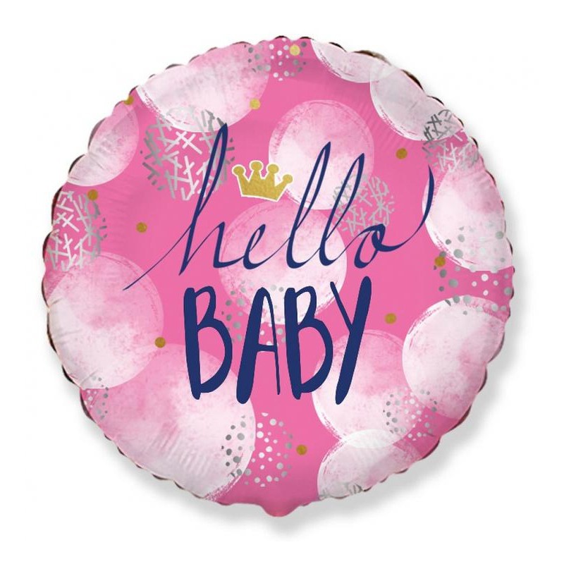 Baby Hello Girl foil balloon 48 cm