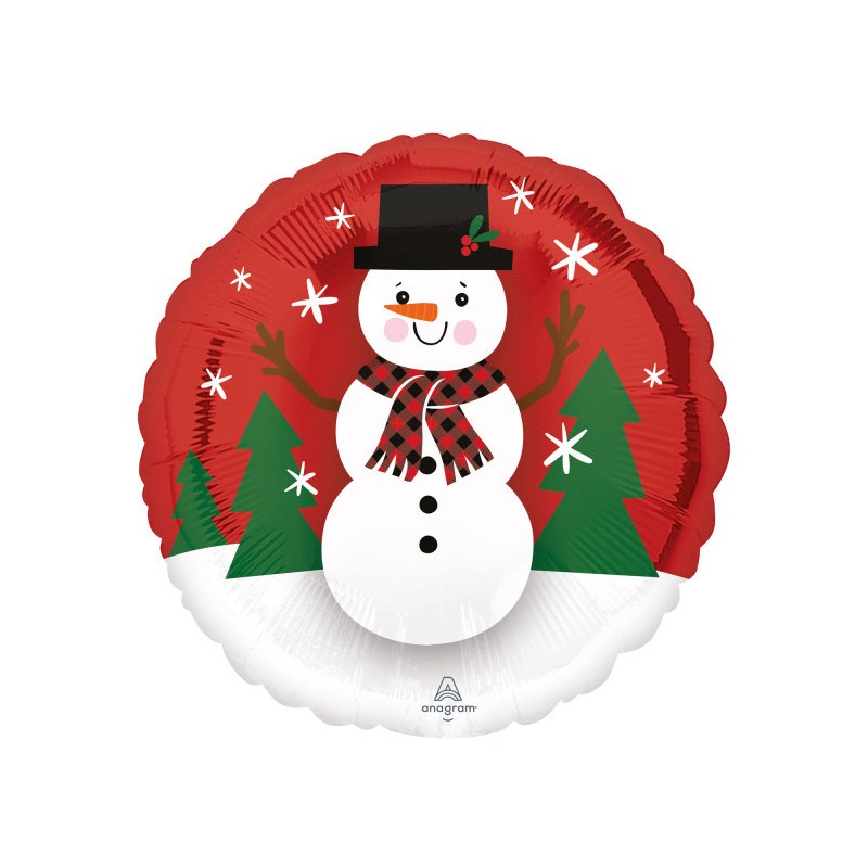 Christmas Snowman foil balloon 43 cm