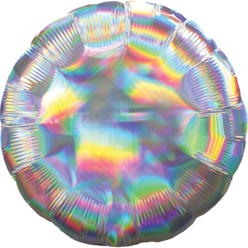 Colour Holographic Silver Foil Balloon 43 cm