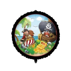 Ballon aluminium Île aux pirates 46 cm