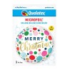 Christmas Dots i foil balloon 46 cm