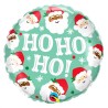 Christmas Santas i foil balloon 46 cm