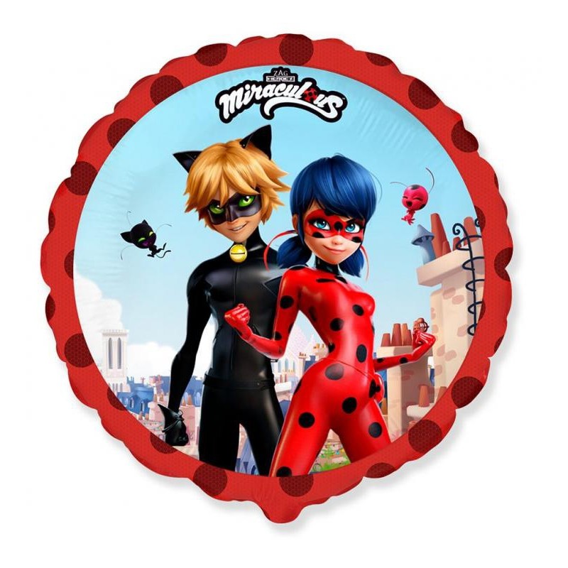 Ballon aluminium Miraculous Tales of Ladybug et Chat Noir Street 46 cm (WP)