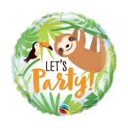 Ballon aluminium Safari Let's Party Animaux 46 cm